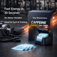 Film énergétique à la caféine de qualité supérieure, complément énergétique vitaminique, stimulant pré-entraînement, protéines de caféine, bandes orales énergétiques