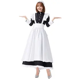 Classique Servante cosplay Noir et blanc Robe Femmes Déguisements Costume De Fête