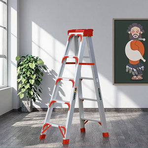 Customized Anti Slip Injection Molded Ladder Supermarket Workshop Warehouse <b>Portable</b> <b>Step</b> Ladder Folding Aluminum <b>Step</b> Ladder - Product Image 2