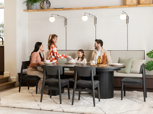 Tavoli da Pranzo Rotondi Estensibili in <span class=keywords><strong>Legno</strong></span>, Mobili per Cucina e Sala da Pranzo, Grandi Tavoli Completi per Ristoranti - Product Image 1