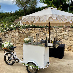 Chariot Alimentaire Métallique Mobile Sur Mesure, Chariot à Café et à Bonbons Portable à Trois Roues - Product Image 3