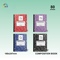 Cahier scolaire personnalisable avec reliure collée, motif imprimé sur mesure et option de logo personnalisé