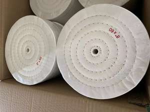 Tampons de polissage en coton extra épais, taille personnalisée pour meuleuse d'angle avec trou d'arbre de 1/2 pouce, OEM pour le polissage du métal, des bijoux - Product Image 4