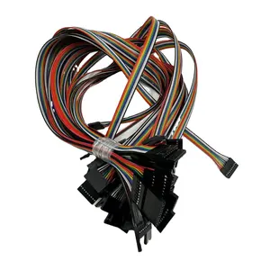 免费样品定制杜邦4p公母连接器，带扁平彩色电缆