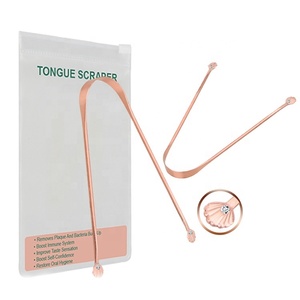 OEM flexibler Griff Zungen schaber Kit Metall stumpfe Kanten Kupfer Zungen schaber - Product Image 2