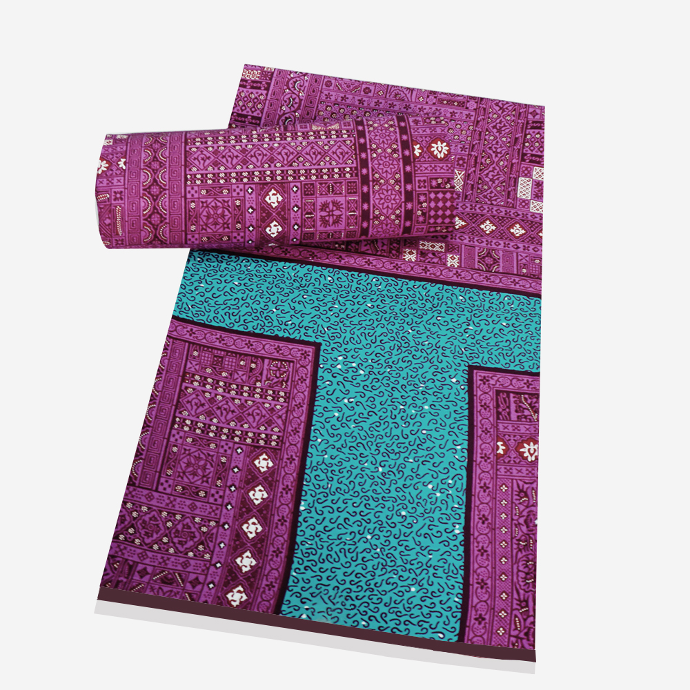 Африканская восковая ткань с принтом, 100% хлопок, восковая ткань kente V1141