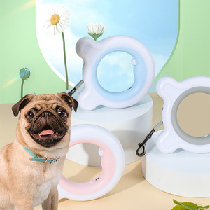 Laisse rétractable pour chien Bear Dog en plastique gris, bleu, rose, jaune pour bâtons de marche - Product Image 2