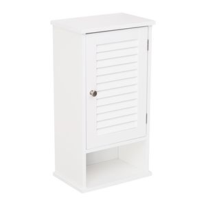 DB FRALIMK 3-Tier Single Louvered Door Hanging Medicine Cabinet <b>Slim</b> Wall <b>Storage</b> for Home Bathroom Bedroom - Product Image 3