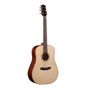 Atacado de alta qualidade popular iniciante 41 polegadas acoustic guitar spruce top mahogany madeira compensada de cordas de aço