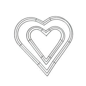 طراز جديد 16 بوصة بالجملة حسب الطلب تاج عيد الحب على شكل قلب تاج الزفاف الزهور الكبيرة الديكور