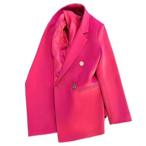 Manteau pour femme I-0337, nouveau printemps automne, élégant, décontracté, uni, manches longues, blazers, mode coréenne, luxe, coupe ample, vêtements pour femmes - Product Image 1