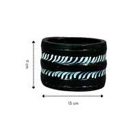 Pot Bunga Hias Hitam Putih untuk Dekorasi Rumah, Kantor, Meja Ruang Tamu, Tempat Tanaman Hias Bergaya
