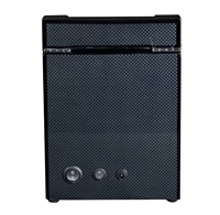 Boîte à montres double à piles TW 2+2, remontoir automatique pour montres, matériaux recyclés écologiques, design protecteur noir avec serrure, en bois