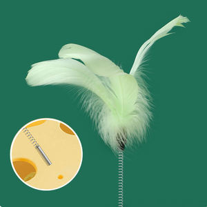 Giocattolo Multifunzionale per <span class=keywords><strong>Gatti</strong></span> con Piume, Scatola in Plastica Resistente e Non Tossica, Gioco di Arricchimento con Palline Nascoste per <span class=keywords><strong>Gatti</strong></span> da Interno - Product Image 4