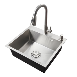 Nouveau produit : Évier de cuisine à cuve unique en acier inoxydable 201/304, lavabo pour cuisine de style farmhouse - Product Image 2