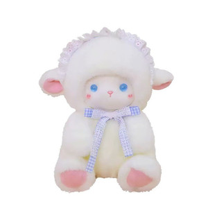 ตุ๊กตาแกะน่ารัก ของเล่นตุ๊กตาขนนุ่ม แกะนุ่มนิ่ม ของขวัญสำหรับเด็กและวัยรุ่น - Product Image 6