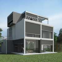 Espace extérieur à prix d'usine avec entraînement intelligent automatique Stores roulants électriques extérieurs à glissière pour une ombre sans effort