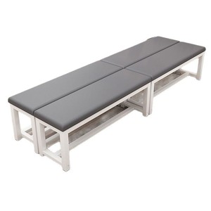Banco largo con tapicería suave y estructura metálica para baño, gimnasio, sala de estar, aseo. - Product Image 1