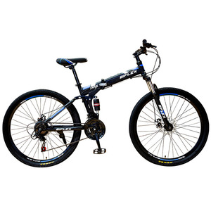 Bicicleta Plegable de Doble Suspensión y Doble Amortiguación, con Marco de Acero al Carbono, Frenos de Disco, Multivelocidad, para Estudiantes - Product Image 3