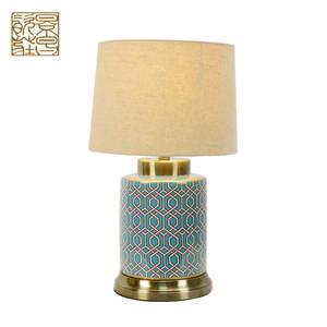 Magasin décoratif céramique lampe de bureau ressorts - Product Image 3