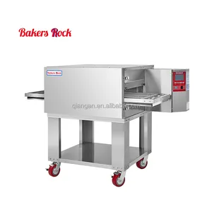 High efficiency bakers rock 18 inch Variable speed impinger professional stainless steel conveyor chain pizza oven pizzaria equi