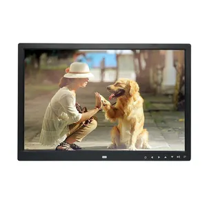 Amazon Hot Seller 17 Zoll elektronischer digitaler Foto rahmen LCD-Foto rahmen mit 7 Touch-Tasten Videos chleife für bestes Geschenk