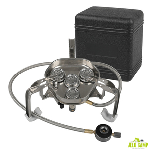 Réchaud à <span class=keywords><strong>gaz</strong></span> portable en acier inoxydable 9800W, allumage piézoélectrique, brûleur, autre équipement de <span class=keywords><strong>camping</strong></span>, réchaud à <span class=keywords><strong>gaz</strong></span> coupe-vent à quatre brûleurs - Product Image 1