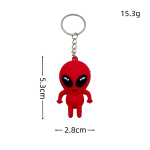 Porte-clés Alien pour Femme, Mignon et Amusant, en Résine, avec Aliens Verts de Dessin Animé, Accessoire Pendentif pour Sac à Dos et Sac à Main, Breloque Spatiale - Product Image 2