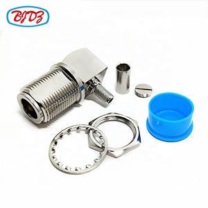 Nhà Máy Cung Cấp Đầu Vách Ngăn N Đầu Cái Góc Phải 90 Độ Cho Đầu Nối Đồng Trục RF LMR195 LMR200 RG58 RG142 RG223 RG400 - Product Image 6