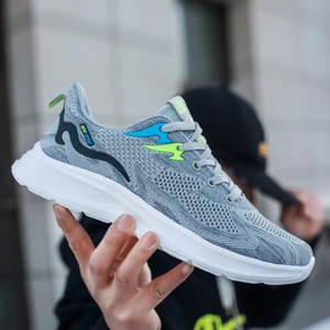 Zapatillas Deportivas Casuales para Correr al Aire Libre, Transpirables, Cómodas, Ultraligeras, de Malla Negra, Personalizadas - Product Image 2