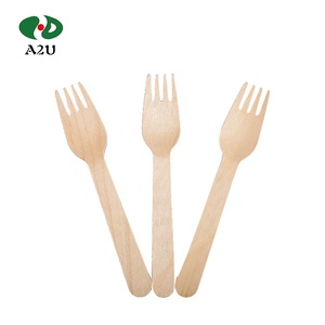 90Mm Tự Nhiên Dùng Một Lần Cocktail Mini Gỗ/Tre Trái Cây Ngã Ba - Product Image 1