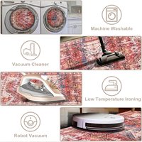 Hot Sell Retro Cashmere Like Runner Rugs Hallway Non-Slip Carpet Sofa Coffee Table Bedroom Bedside Carpet and Rugs