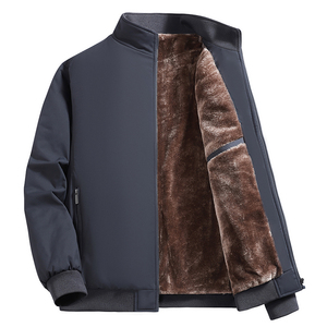 Veste d'hiver pour <span class=keywords><strong>homme</strong></span>, nouvelle, en velours épais et chaud, <span class=keywords><strong>taille</strong></span> <span class=keywords><strong>grande</strong></span> pour les personnes d'âge moyen et les personnes âgées - Product Image 3