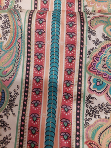 Tissu d'ameublement à rayures Paisley, couleurs pastel foncées, largeur 45 pouces, poids moyen, tissu pour canapé, chaise, meubles, 1,5 yards - Product Image 2