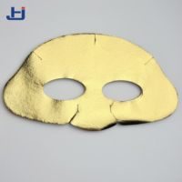 Masque facial en feuille d'or à absorption élevée personnalisable, masque facial en spunlace doré, hydratant pour femmes