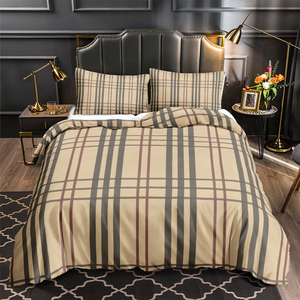 Cổ điển thiết kế kẻ sọc 3D kỹ thuật số in bộ đồ giường sang trọng Duvet cover Set - Product Image 3
