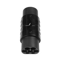 Nouvel adaptateur EV 32A Type 2 vers GB/T, ignifuge UL94V-0, cuivre plaqué argent, pour recharge de véhicules électriques