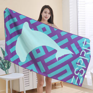 Горячие продажи микрофибры песок бесплатно пользовательские пляжное полотенце для пляжного туризма - Product Image 5