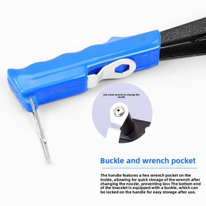 Pistola remachadora manual para remaches <span class=keywords><strong>de</strong></span> <span class=keywords><strong>tuerca</strong></span> <span class=keywords><strong>de</strong></span> copo y herramienta <span class=keywords><strong>de</strong></span> mortaja, modelo CY-0060-1/ZK-172 - Product Image 3