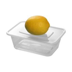Boîte alimentaire rectangulaire jetable en PP, résistante au micro-ondes, noire, transparente, blanche, pour repas, bento, sandwich, hamburger, à emporter - Product Image 6
