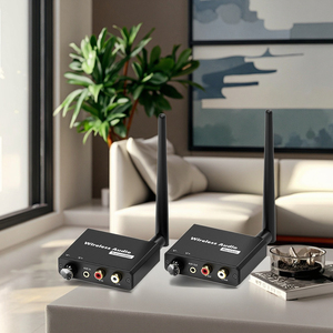 <span class=keywords><strong>Adaptador</strong></span> de Música Inalámbrico Digital Wi-Fi de 2.4G, Kit de Transmisor y Receptor de Plástico de 50M con AUX R/L de 3.5mm <span class=keywords><strong>para</strong></span> <span class=keywords><strong>TV</strong></span>, DVD, PC - Product Image 5