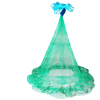 Red de Pesca Nocturna de Alta Visibilidad, Color Amarillo, para Pesca Profesional, Malla de 3/8 Pulgadas, Red de Lanzamiento Resistente para Agua Salada y Dulce