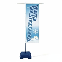 Sistema de Banderas Multiusos de 3m con Base Modular para Tiendas Minoristas, Eventos y Promociones de Temporada