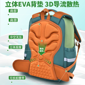 Sesame Baby Elementary School <b>Backpack</b> 18 In <b>Large</b> Capacity Lightweight Unisex <b>Backpack</b> For Grades 1-3 Kids School Education - Product Image 3