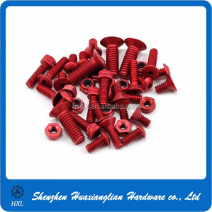 China Manufacture M2 M3 M4 M5 M6 Hexagon <strong>Socket</strong> Countersunk Head Anodized Aluminum <strong>Screws</strong> - Product Image 3