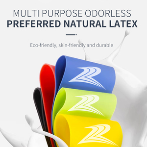 Logo personalizzato TPE/lattice riciclabile Loop Band Yoga palestra esercizio di resistenza in gomma allenamento terapeutico elastico Fitness - Product Image 4