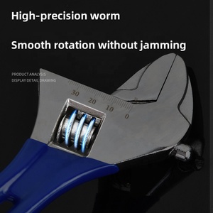 Nhà máy ngắn xử lý phòng tắm có thể điều chỉnh cờ lê 6 ''8'' 10 ''12'' lớn mở duy nhất sử dụng Dip nhựa cờ lê - Product Image 4