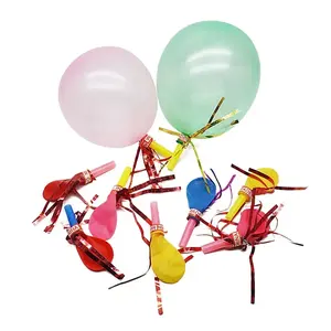 Ballon Fluitjes Decoratie Ballonnen Feest Blazer Noisemaker Kinderen Schattige Klappen Fluitjes Ballonnen Mix Kleuren Voor Verjaardagsfeestje