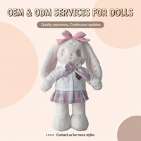 Kulit Boneka Hewan Kosong DIY Berkualitas Tinggi untuk Isian Sendiri (Kelinci, Beruang, Monyet)