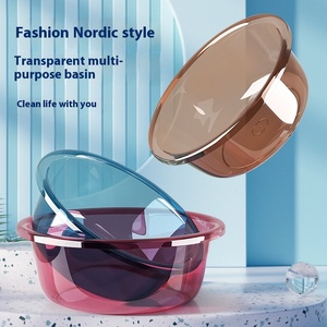 Bañera Doméstica Extra Grande y Reforzada <span class=keywords><strong>para</strong></span> Verduras, Almacenamiento <span class=keywords><strong>para</strong></span> <span class=keywords><strong>Calcetines</strong></span> y Ropa Interior en Dormitorios Estudiantiles, Uso como <span class=keywords><strong>Lavadero</strong></span> - Product Image 5
